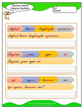 y sesi Grubu Çalışma Sayfaları